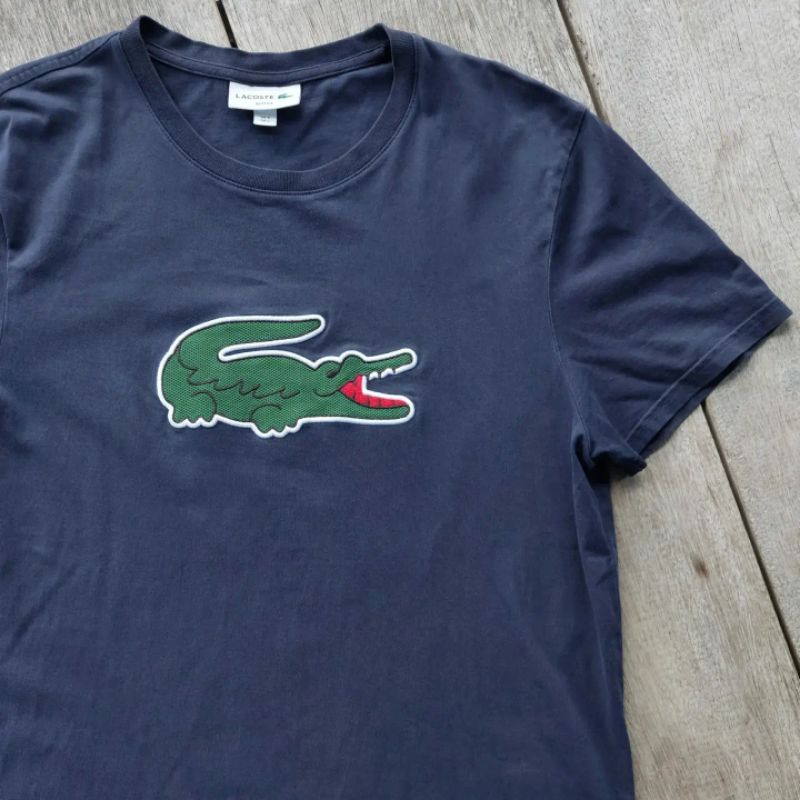 Kaos Lacoste Big Logo Original