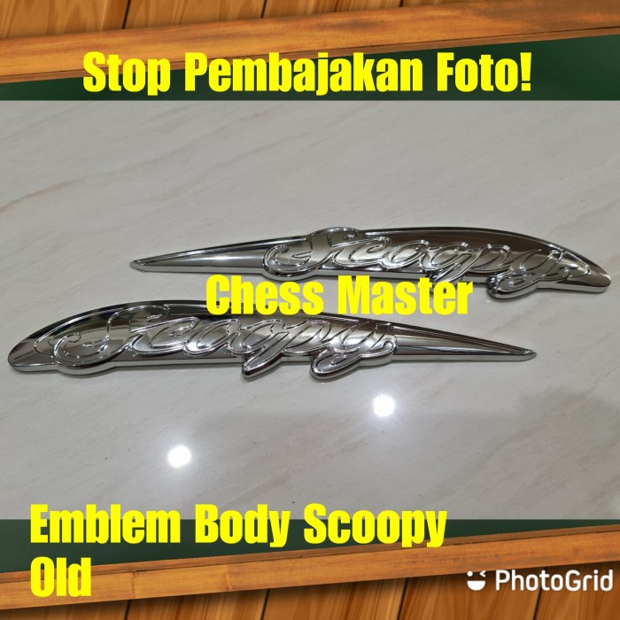 EMBLEM BODY HONDA SCOOPY LAMA KARBU