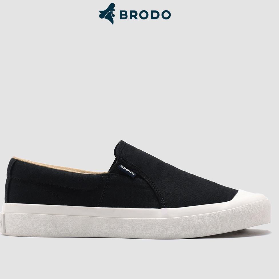 WOW BANGET D98 BRODO - Sneakers Vantage V.2 Slip On Black WS ㅚ