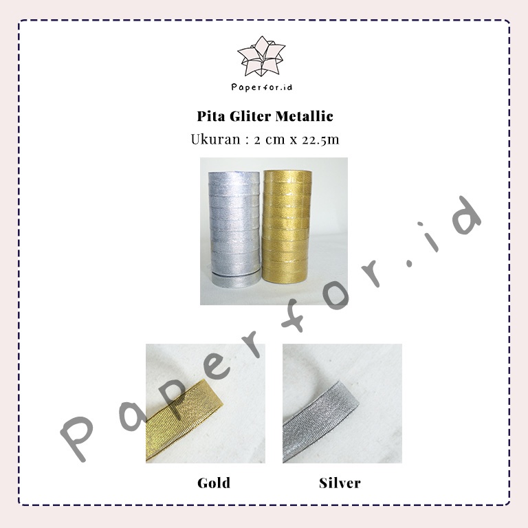 Pita Glitter 2cm / Pita Metallic 2cm