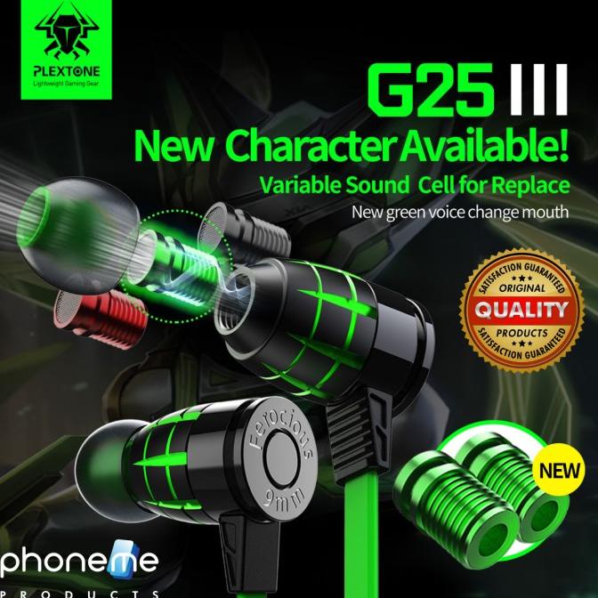 PLEXTONE G25 Gaming Headset Tuner Earphone