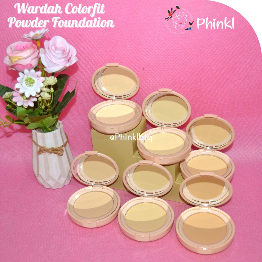 `ღ´ PHINKL `ღ´ ᘺᗩᖇᕲᗩᕼ Wardah Colorfit Velvet powder Foundation bedak padat