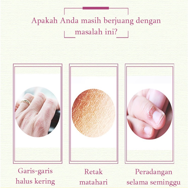 Chamomile Hand Cream Krim Tangan 200g Wewangian bunga alami Moisturizing Anti-kering pecah-pecah Anti Kering Memutihkan Kulit Krim Tangan Untuk Menghilangkan