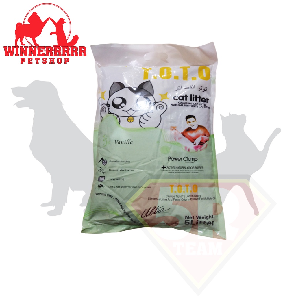 Pasir Toto 25 Liter/Pasir Kucing Wangi 25 L/Pasir Toilet Kucing 25 Liter