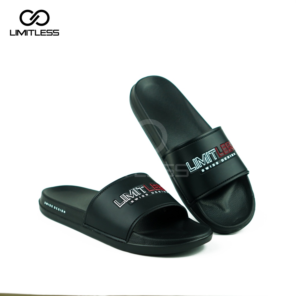 Sendal Slop Pria Clint Full Black Sandal Pria Casual Distro Sandal Slide Laki Laki EVA Rumah Premium