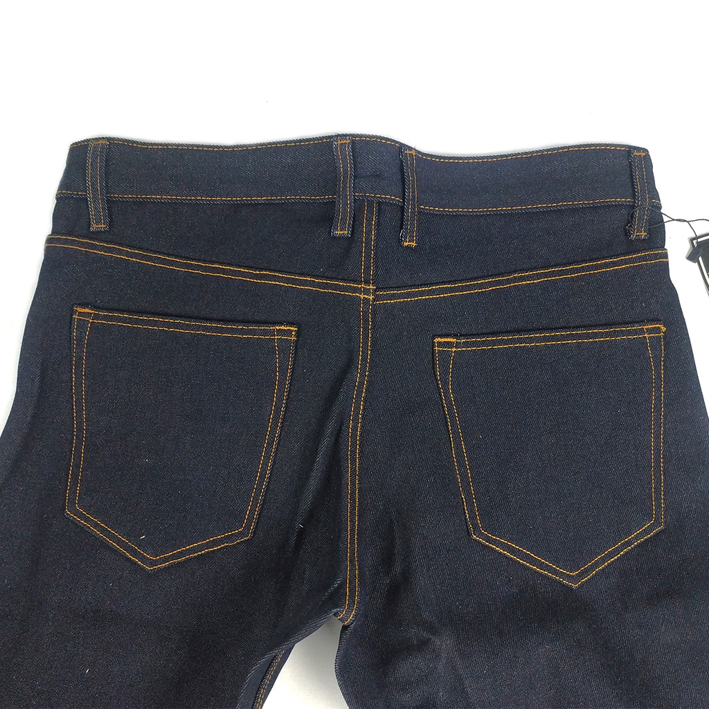 Celana Jeans Denim Selvedge Accent Pria Blue Black Indigo Raw 13.5oz Broken Twill N82 Original