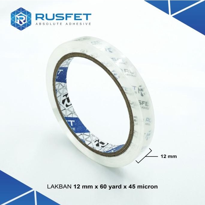 

Lakban/Plakban Rusfet Bukan Daimaru Isolasi 12mm 72yard 1/2inch