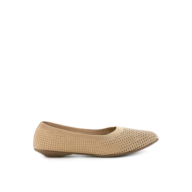 Sepatu Flat Triset Shoes Original desain woven texture untuk feminine casual look Espadrilles Nikaha