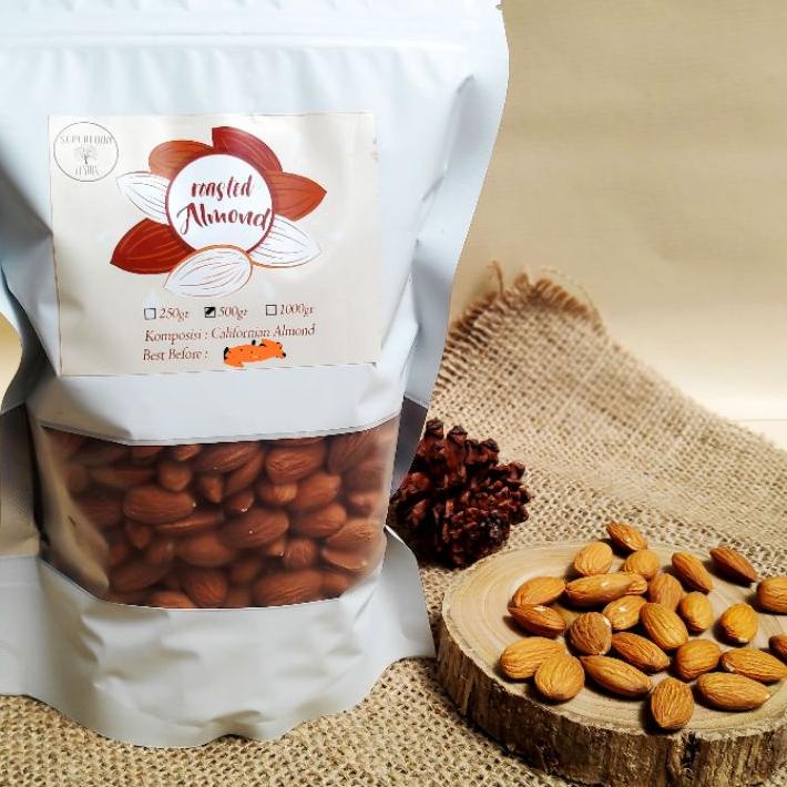 

✫ ROASTED ALMOND 500GR / ALMOND PANGGANG ❊