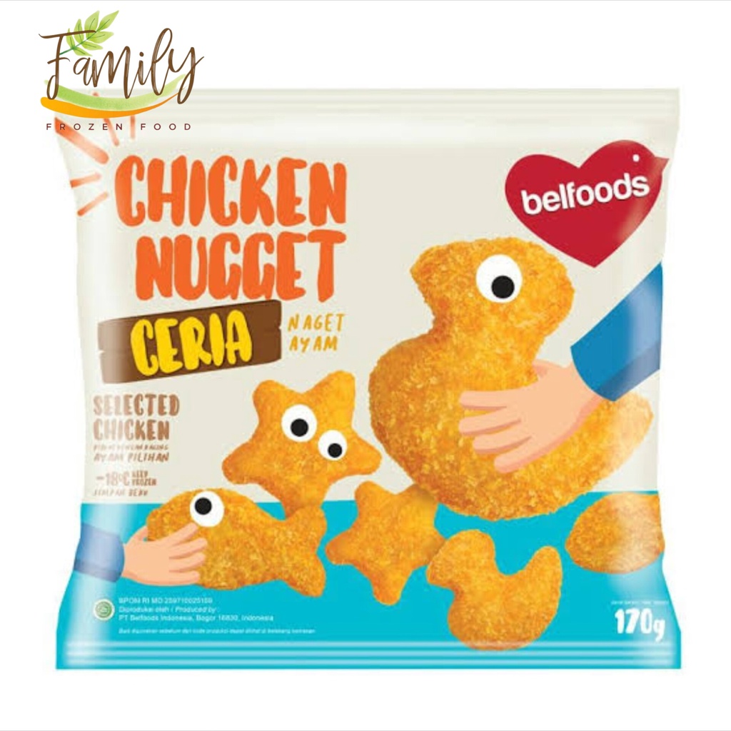 

Belfoods Nugget Ceria 170gr Frozen Food Grosir