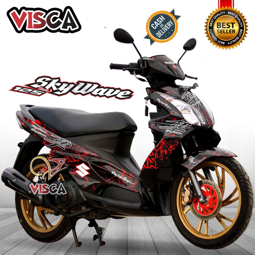 Decal Skywave 125 Full Body Stiker Skywave 125 Full Body Striping Skywave 125 Hayabusa