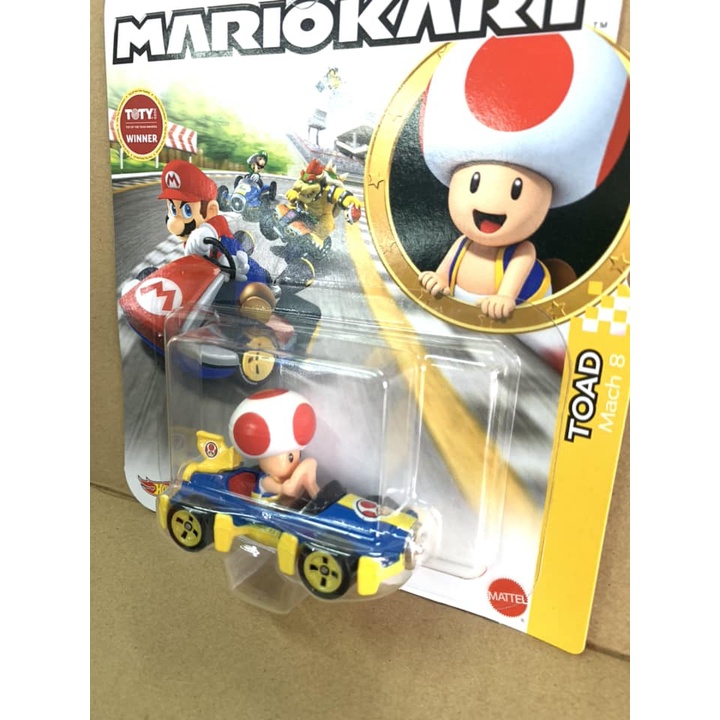 Hotwheels Mario Kart Toad Mach 8