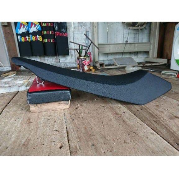 Jok Motor Model Roadrace Kulit Amplas Warna Full Hitam Polos Mio Soul GT 115/Jok Roadtacr Mio Soul G