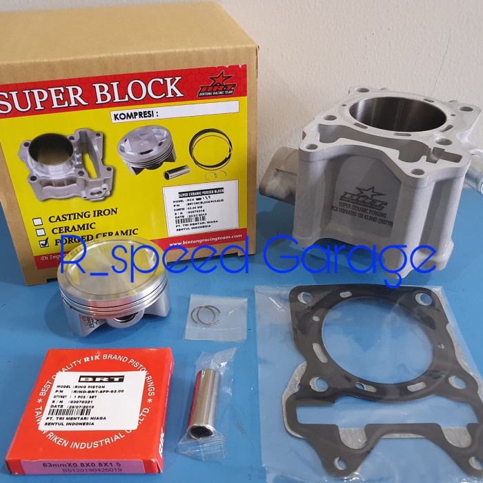 Blok Ceramic & Forged Piston Brt Vario 125 & Pcx 125 63.00