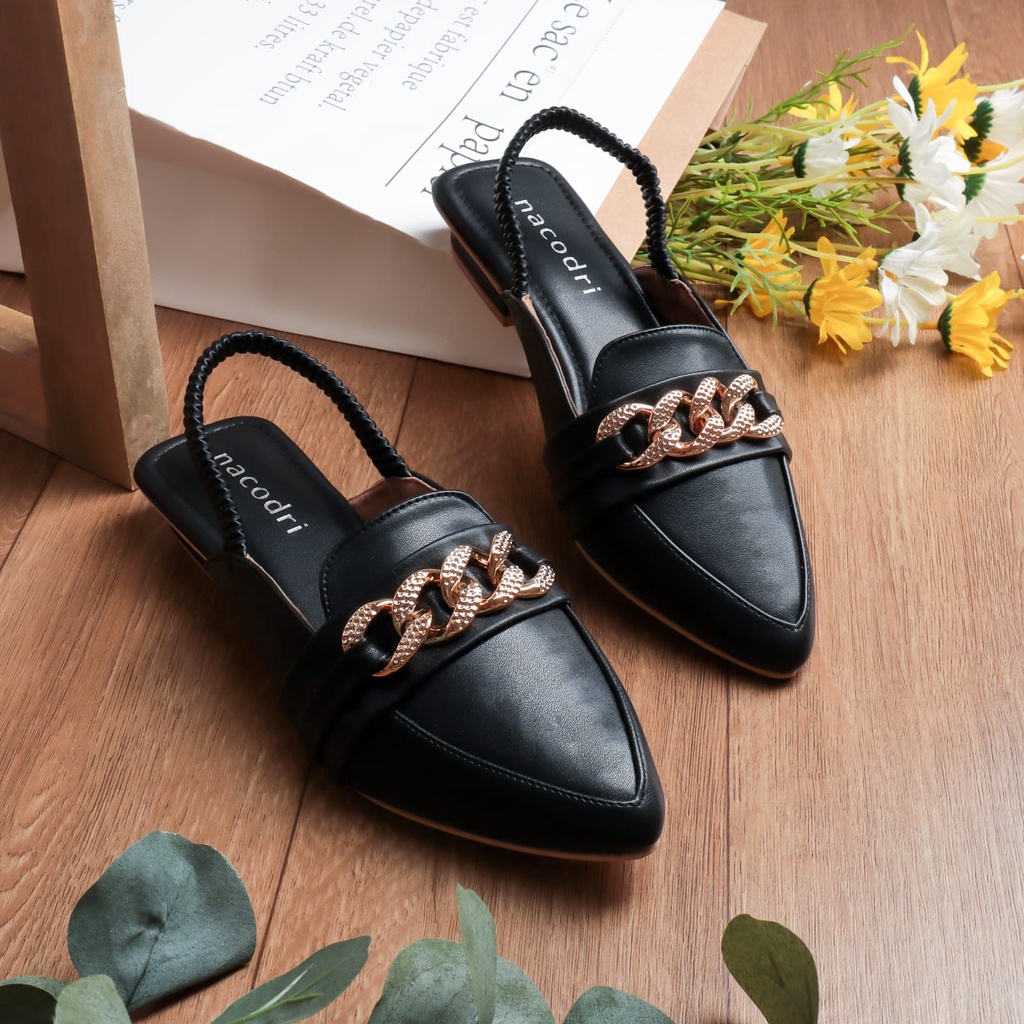 Nacodri  REGGINA Mules Wanita hak 2 cm