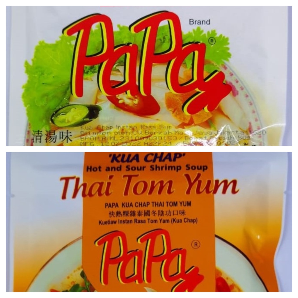 Papa Kuachap Kua Chap Kua Chap Instant 50 gr