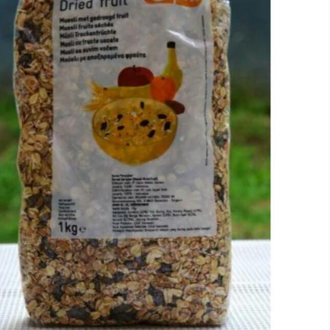 

♙ Muesli Dried Fruit 1kg Granula granola HALAL ☻