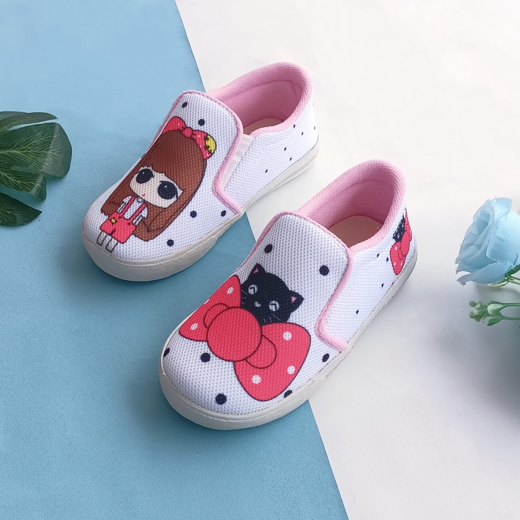 sepatu anak perempuan KUCING PITA Murah