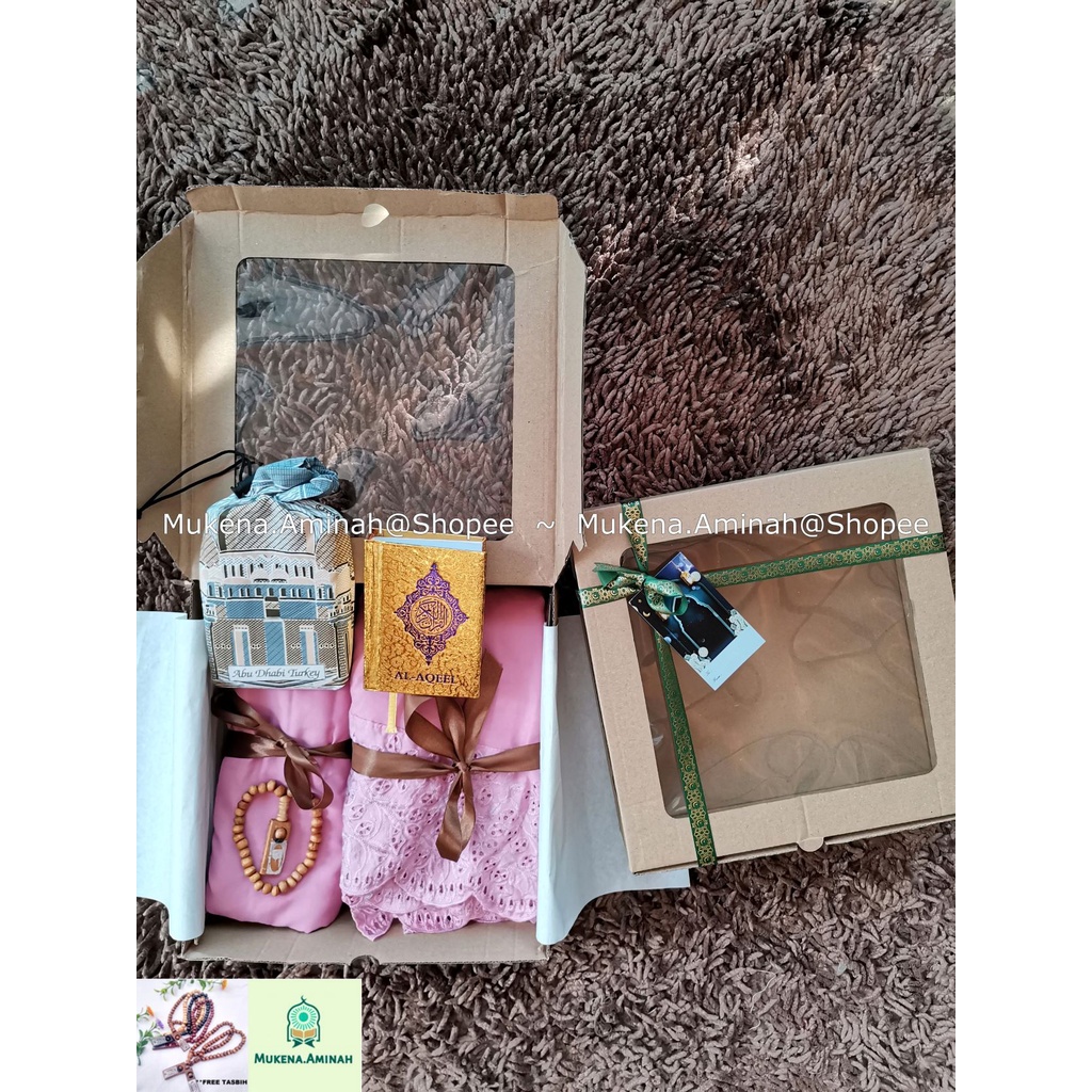 PAKET HAMPERS MUKENA DEWASA PASTELEENA BY SITI KHADIJAH DALANOVA