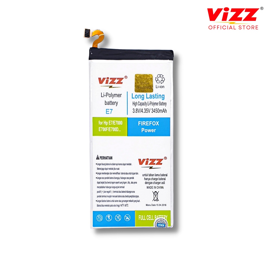 VIZZ Baterai Samsung E7 Batre E7 2015 / E700 / E700F / E700D