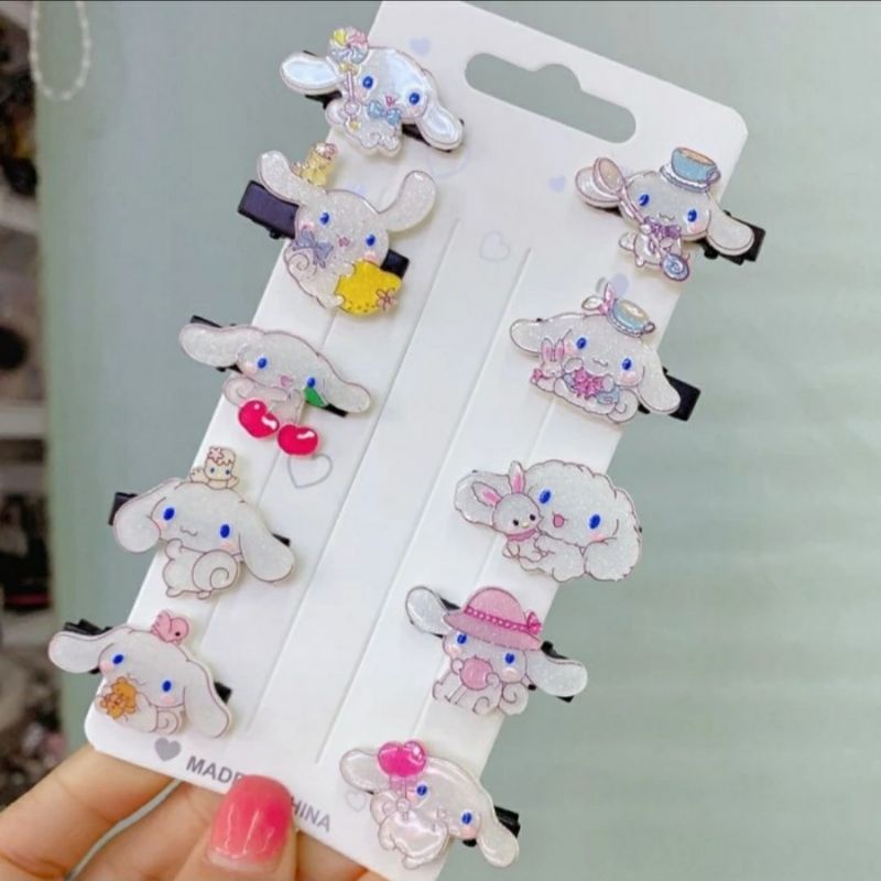 10in1 Jepit Rambut Anak Korean Hairpin Girl Sanrio Kitty Princess Cinnamoroll Lucu Rainbow Flower Candy Twinkle Little Star Aksesoris Hiasan Pita Rambut Perempuan