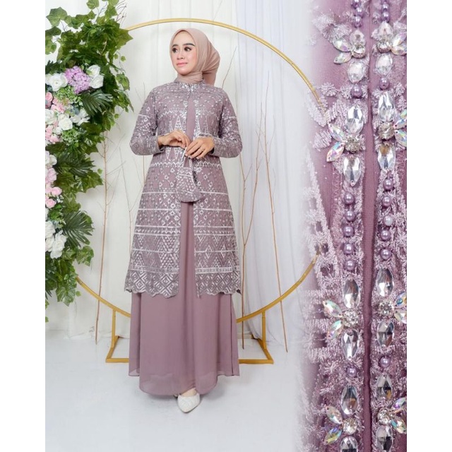 Gamis Tile Yasmin Dress Terbaru / Gamis Tile Seragaman / Gamis / Gamis Kondangan / Gamis Tile / Gamis Brokat / Gamis Pesta / Gamis Wisuda / Gamis Kebaya / Gamis Cantika / Kebaya