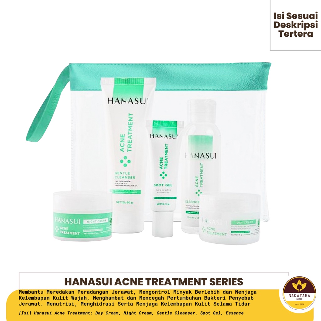 HANASUI ACNE TREATMENT PAKET LENGKAP
