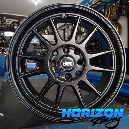 Velg racing ring 15 warna hitam untuk Brio dll hsr Ende