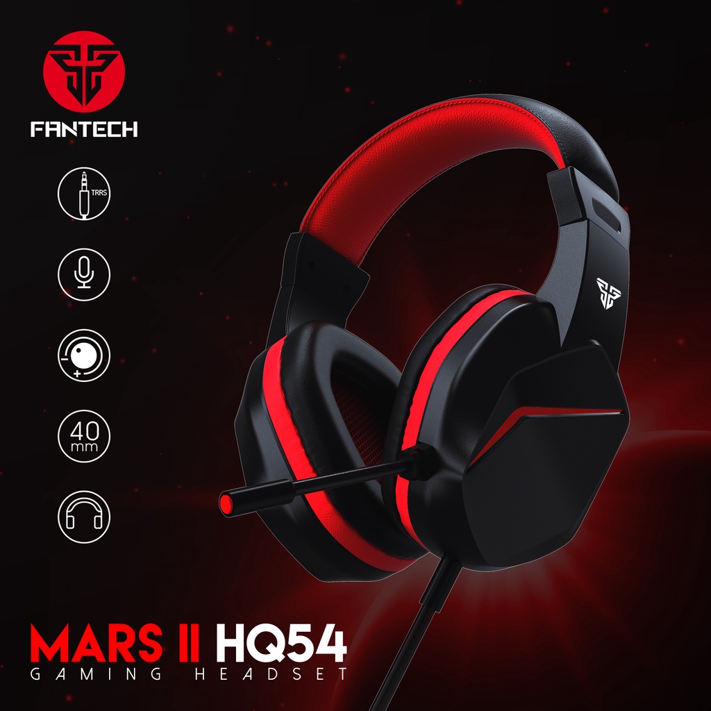 Headset Gaming Fantech MARS II HQ54 Murah Bergaransi untuk HP PC