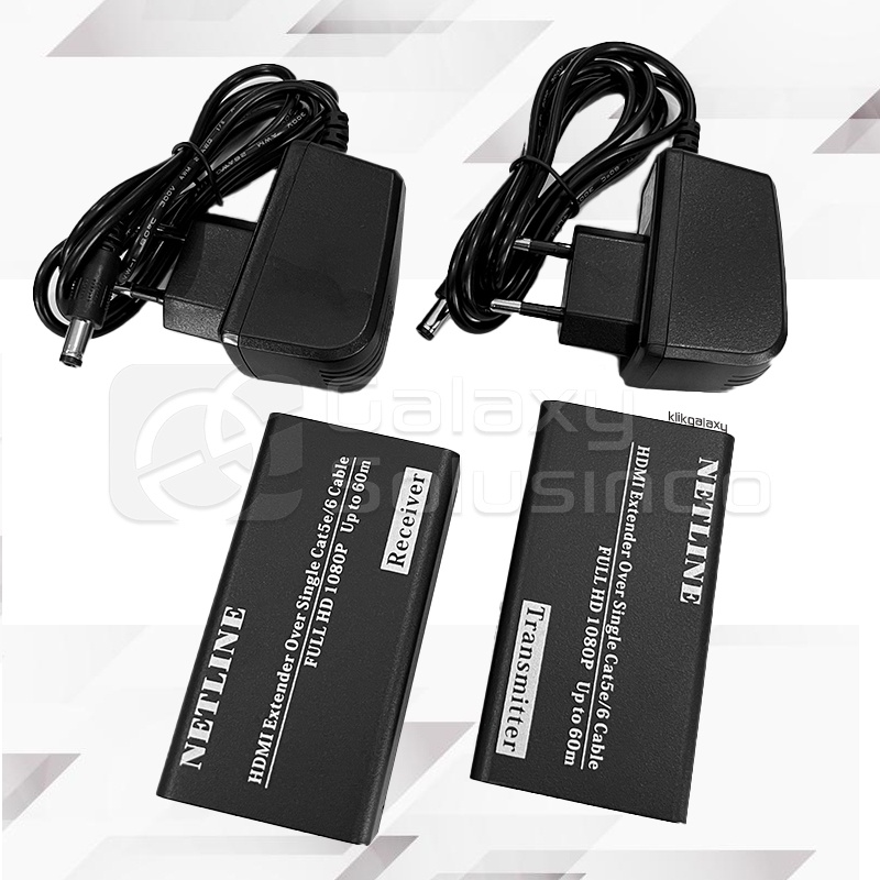 HDMI EXTENDER 60M Over RJ45 CAT5e / CAT6 UTP LAN Ethernet