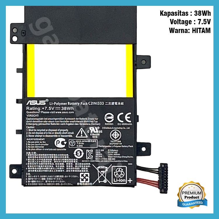 Baterai Laptop Asus TP550L TP550LA TP550LD C21N1333 Original