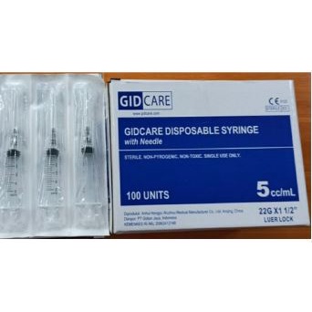 Syringe 5cc/ml - Spuit Gidcare Ecer