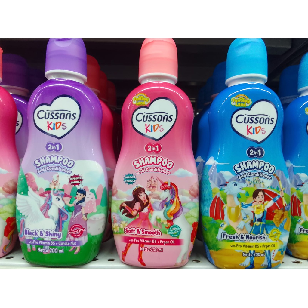 CUSSONS KIDS SHAMPOO AND CONDITIONER 200ml / Cusson Sampo Anak
