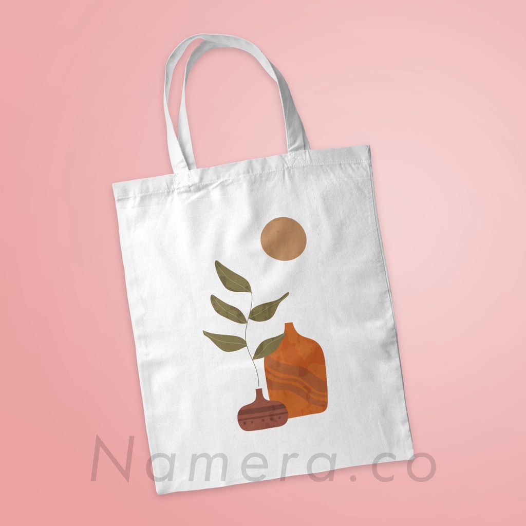 Tote Bag Resleting Kanvas Premium Fashion Tas Totebag Wanita Aesthetic EF002