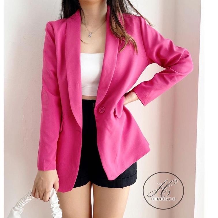 TERMURAH HERBEST 7503 BLAZER KERJA KANTOR WANITA IMPORT PREMIUM BLAZER KULIAH FORMAL