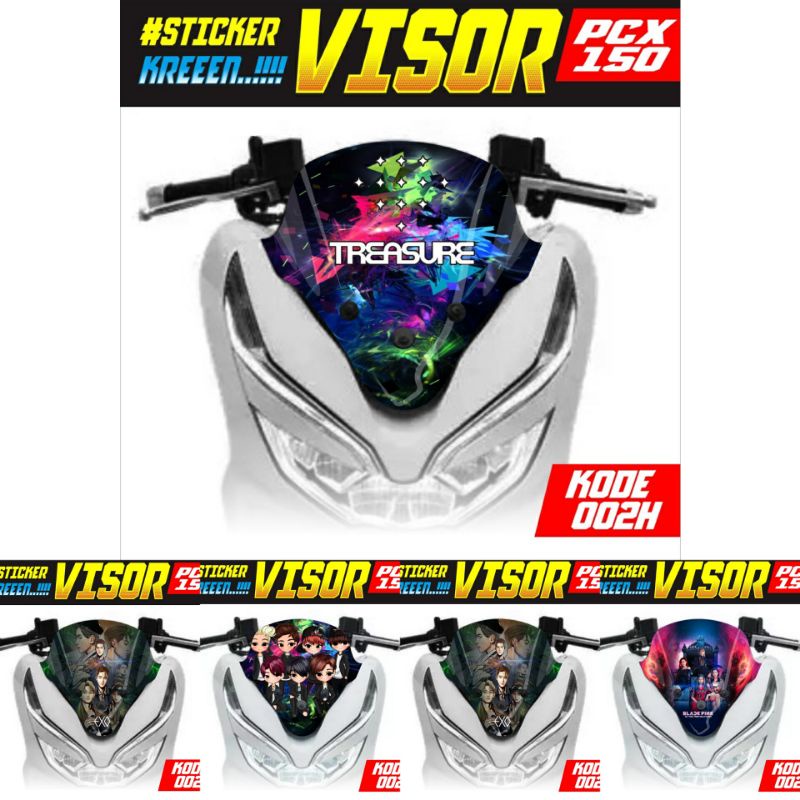 VARIASI STIKER VISOR PCX 150 STICKER VISOR PCX LAMA/OLD