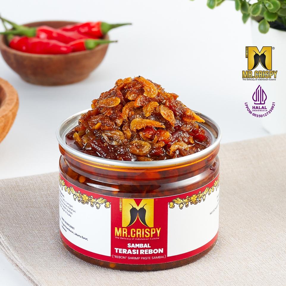 

Terlaris Sambal Terasi Rebon/ Sambel Mr.Crispy
