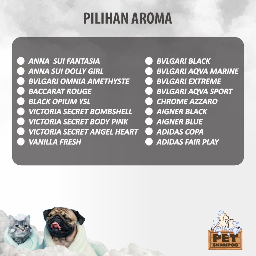 Pet Shampoo Hewan / Shampoo Kucing Dan Anjing Anti Jamur Aroma Wangi 1 Liter jerigen