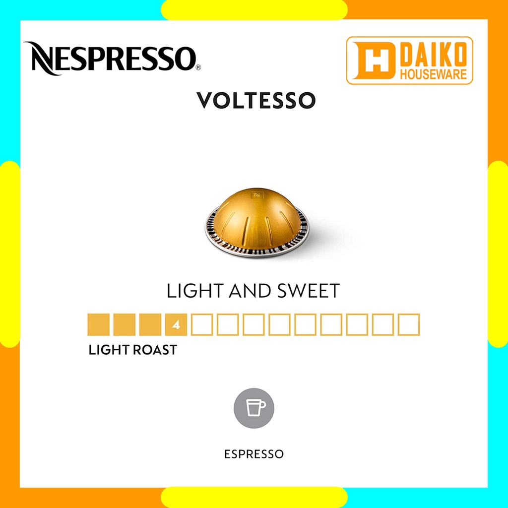 Capsule Nespresso Espresso Vertuo Voltesso - Medium Roast Coffee