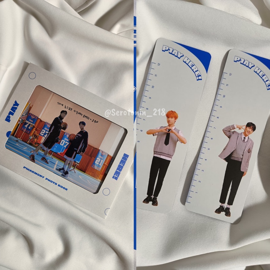 Sharing P1harmony Photobook Play Here P1ay Here Standee Ruler Jeongseob Intak Keeho