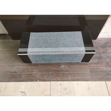 Stepnosing Granit Tangga Belgium Grey Kombinasi Hitam Per 1 Set 30x80 + 20x80