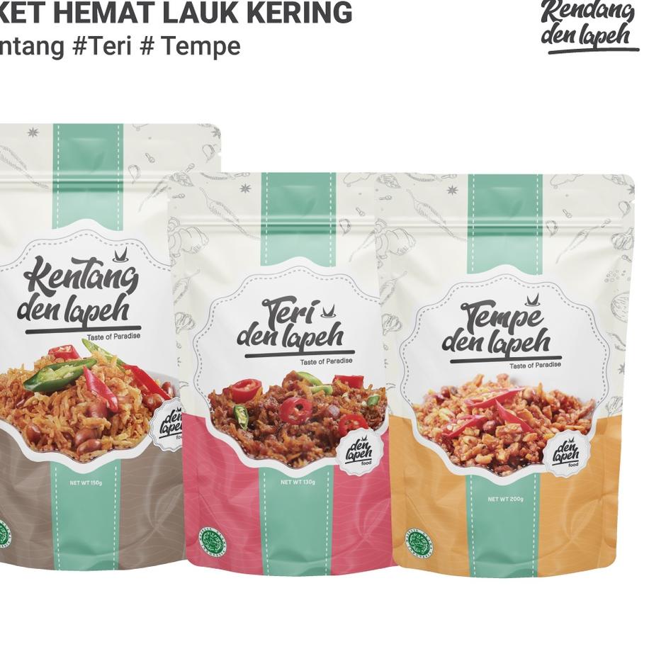 

✦ PAKET HEMAT LAUK KERING | KENTANG & TERI BALADO & OREK TEMPE ✺