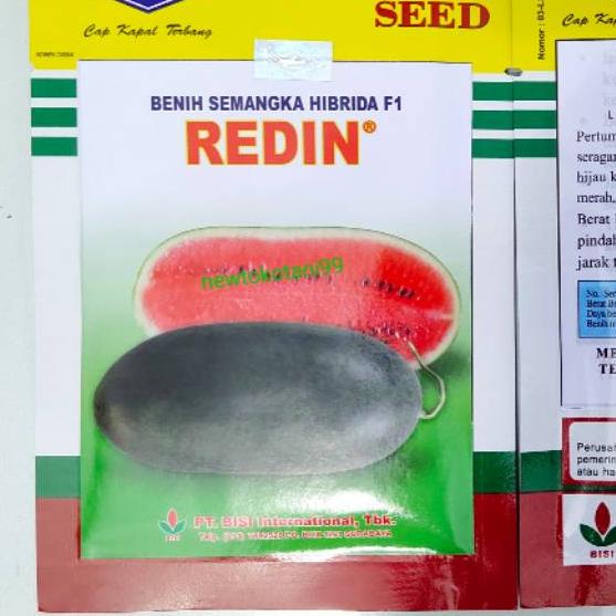 ● Benih semangka inul hibrida REDIN F1 20 gram semangka kulit hitam berbiji dari kapal terbang 20gr 