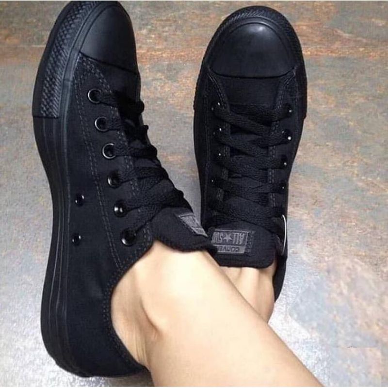 SEPATU CONVERSE HIGHT FULLBLACK FREE BOX KW SUPER