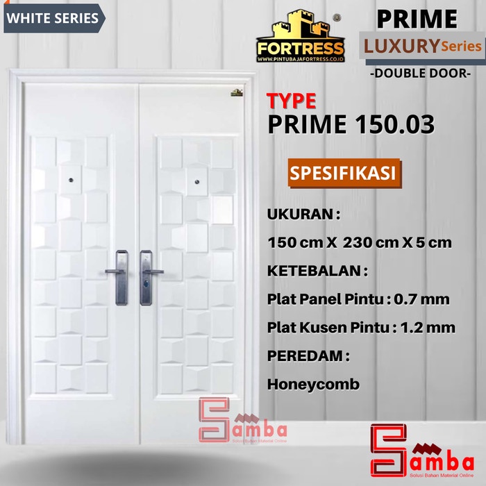 monggo] PINTU BAJA FORTRESS PRIME 150.03 DOUBLE DOOR PINTU RUMAH PLAT BAJA