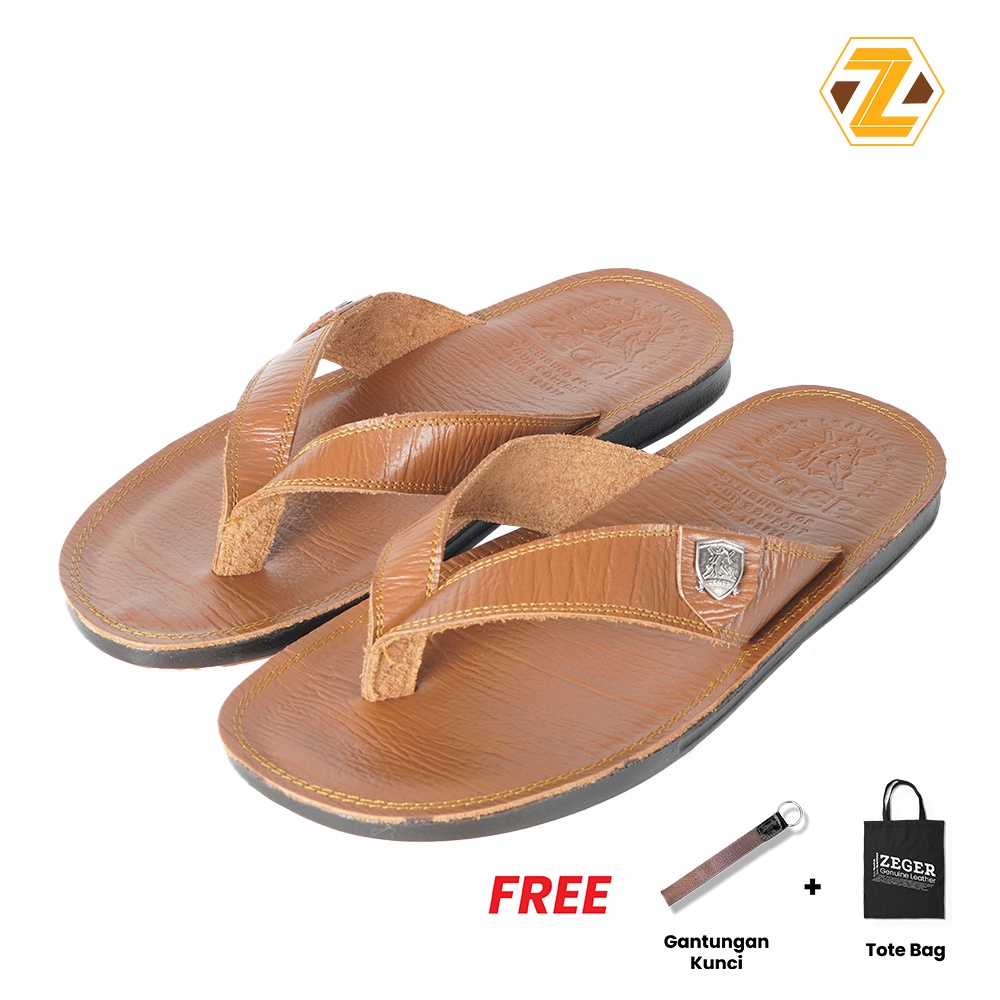 ZEGER Sandal Kulit Pria Jepit -TS 701
