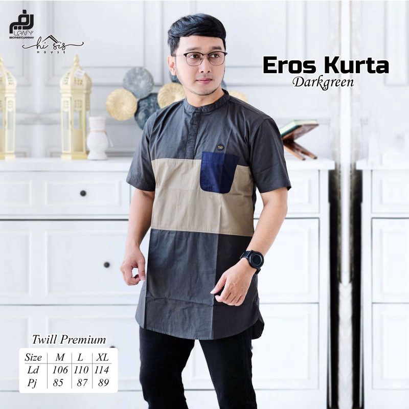 EROS / ABYAN KURTA ORI LEAFY By HI SIS HOUSE | Kurta Twill Premium