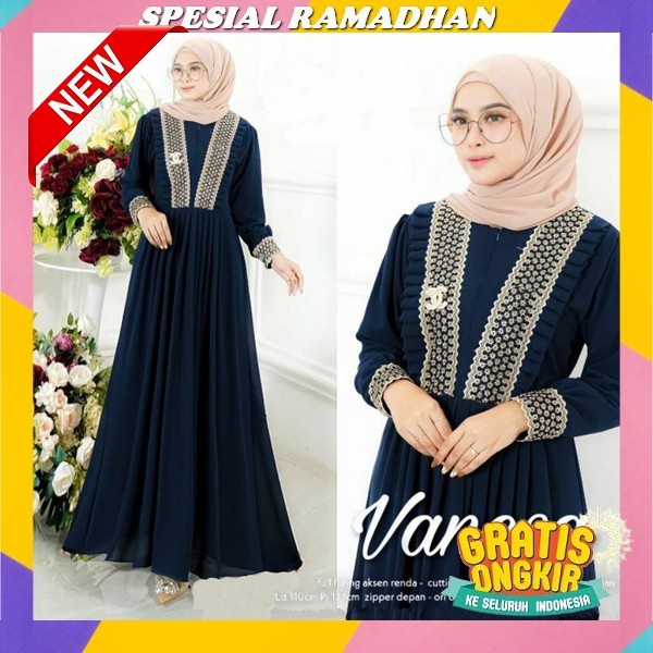 Baju Gamis Burbery Mix Moscrepe Wanita Dewasa Remaja Busui Kekinian Terbaru 2022 Modern Simple Elega