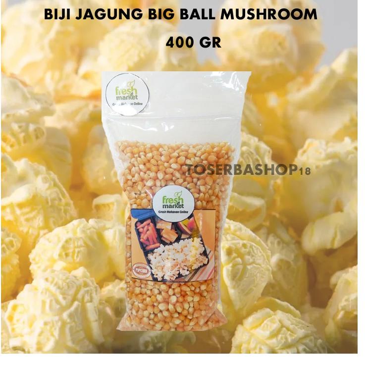 

Promosi Spesial Biji Jagung Popcorn Big Ball Mushroom / Popcorn Bulat Import 400 Gram / HALAL