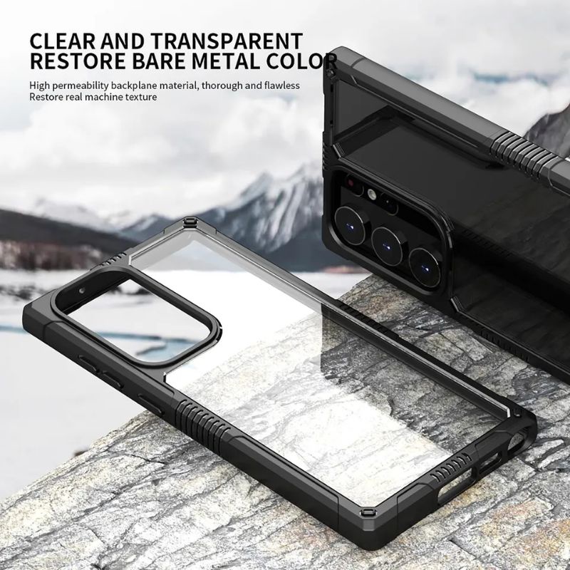 iPaky Case Samsung Galaxy S23 Ultra Plus 5G Clear HD Rugged Armor